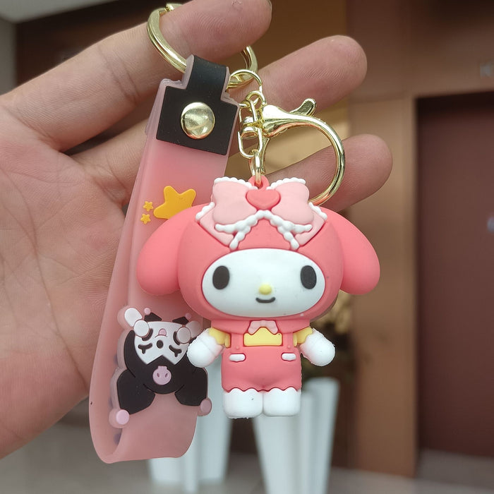 Wholesale Cartoon Silicone Anime Keychain JDC-KC-YiChang034