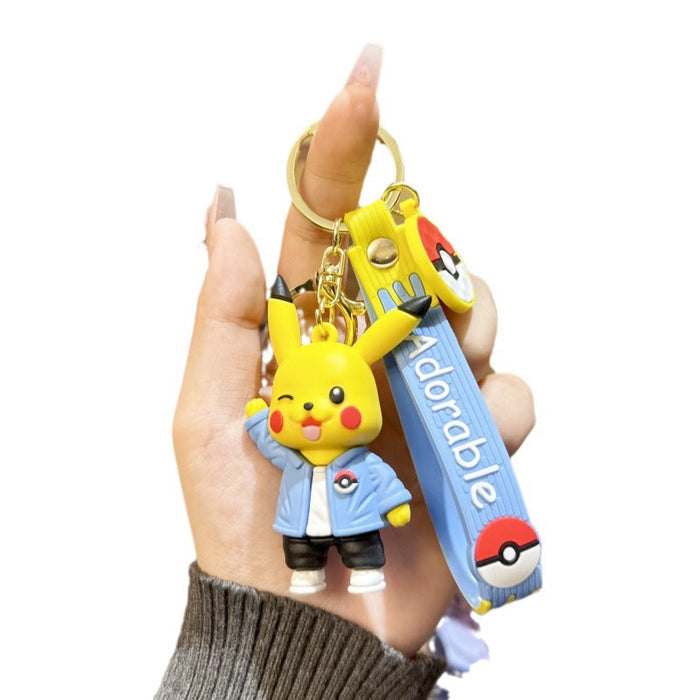 Wholesale Pokémon Cartoon Pokémon Pikachu Keychain JDC-KC-HanC001