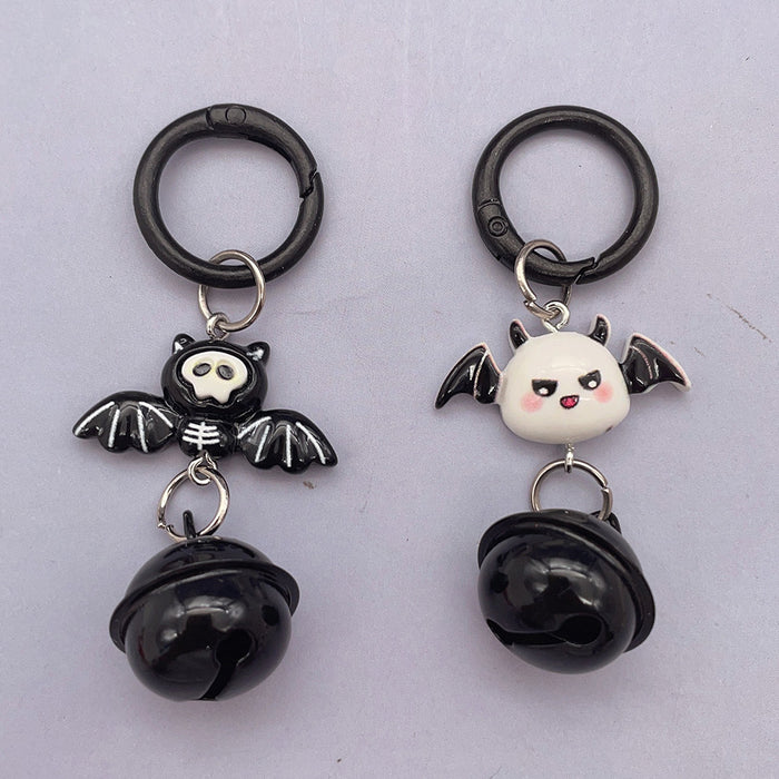 Wholesale  Bat Bell Resin Keychain Funny Cartoon Pendant For Backpack Birthday Gift