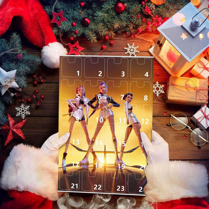 Wholesale KPOP Demon Hunters Christmas Countdown Calendar Blind Box Backpack Car Keychain Acrylic Pendant