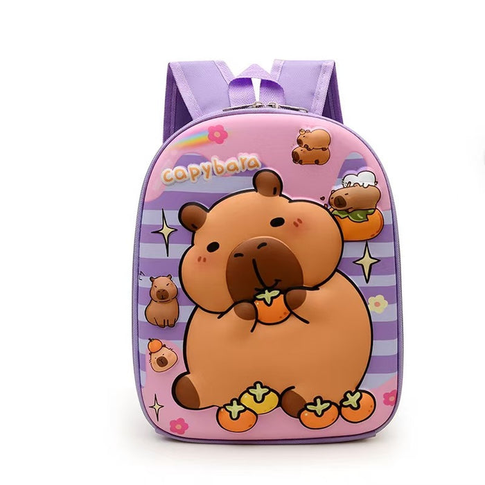 Wholesale New Groundhog Backpack Cute Kindergarten Backpack Boys and Girls Backpack Cute Cartoon Hard Shell