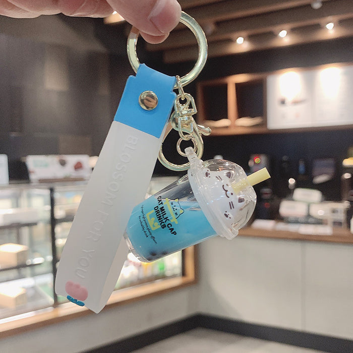 Wholesale Octopus Flowing Sand Liquid Acrylic Keychain (S) JDC-KC-JuJi012