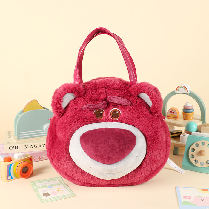 Wholesale Cartoon Cute Plush doll shoulder bag with big face toy