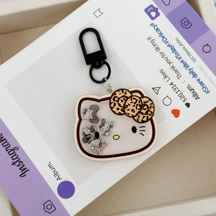 Wholesale Cartoon Wobbly Cat Acrylic Keychain Cute Bag Charm Fashion Accessory Gift Resale