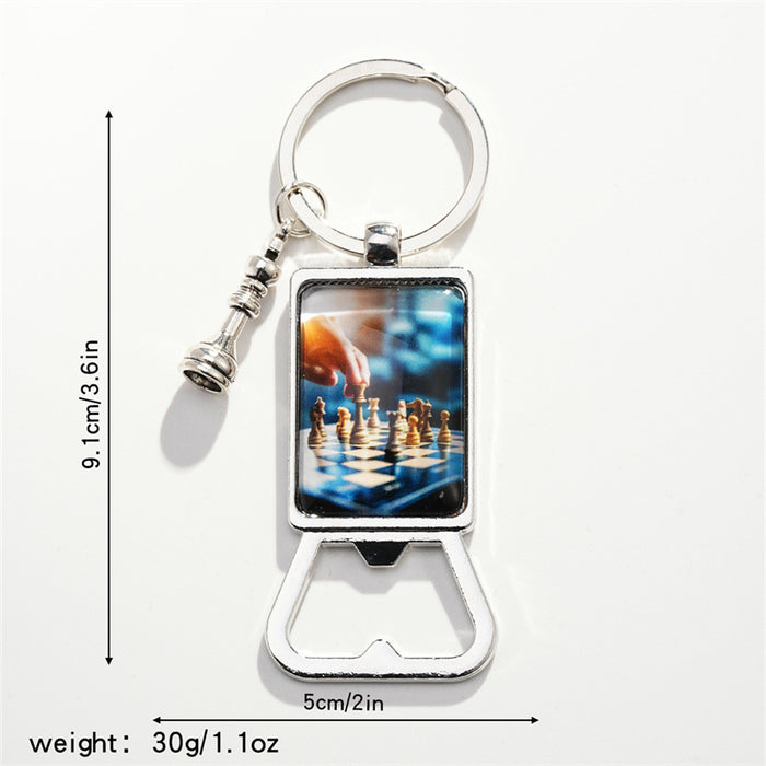 Wholesale Chess Alloy Keychain JDC-KC-HuiWen007