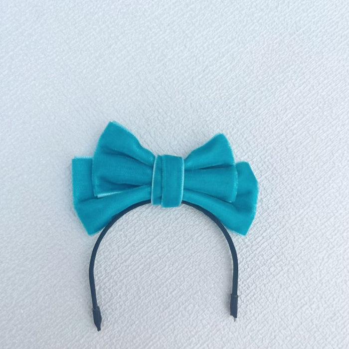 Wholesale Doll clothes sit party cloth cloth clothes accessories velvet bow hairband