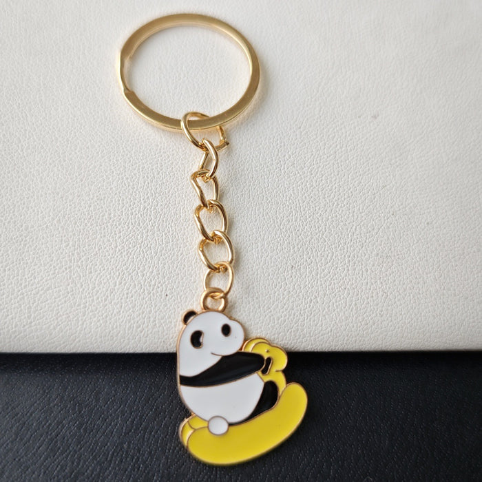 Wholesale Panda keychain  bag pendant  cartoon small gift key chain ornaments