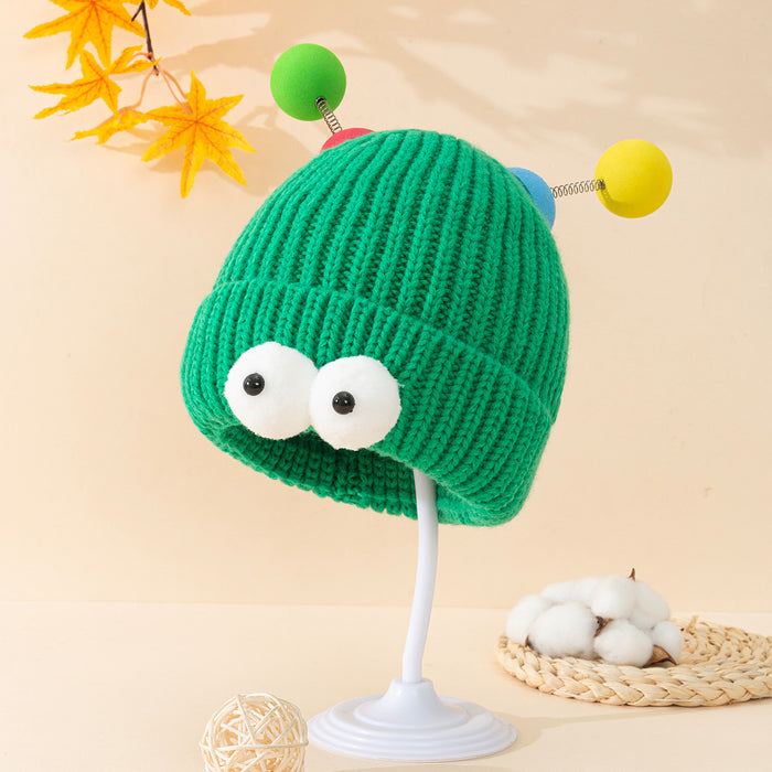 Wholesale Monster Cartoon Big Eyes Autumn and Winter Knitted Beanie JDC-FH-SNa002