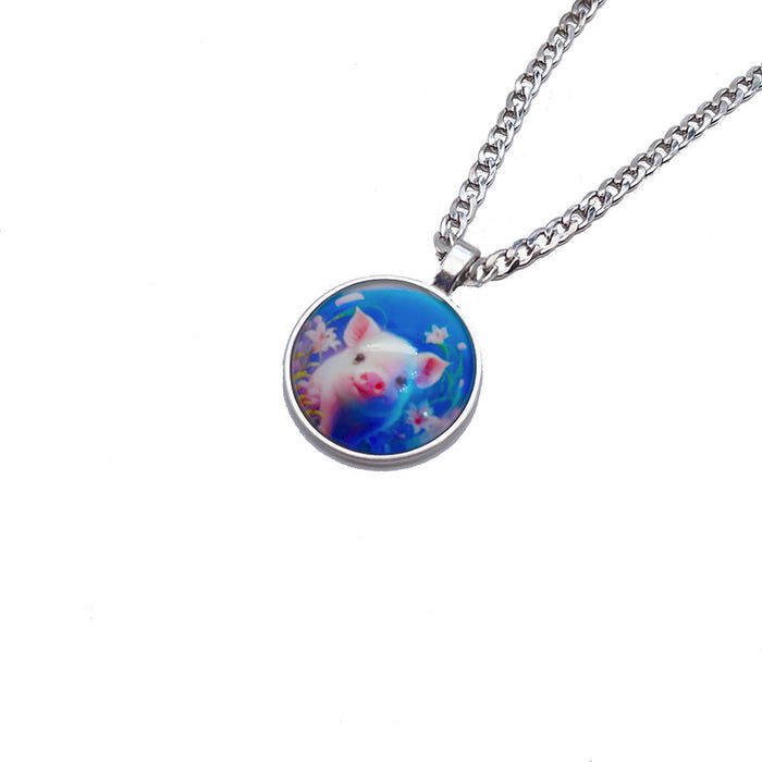 Wholesale Luminous Zodiac Alloy Necklace