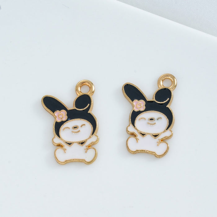 Wholesale 10 PCS DIY Cartoon Alloy Oil-Drip Pendant