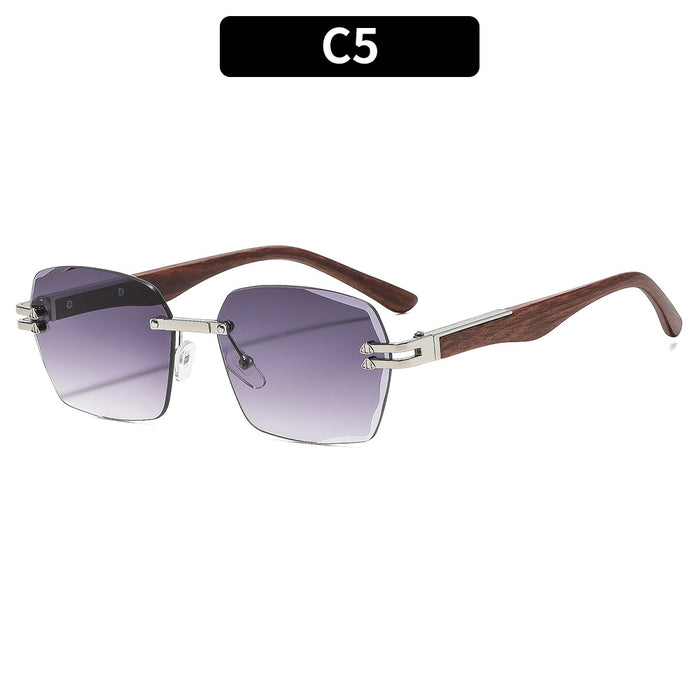 Wholesale Street Snap Frameless Square Sunglasses UV400 Fashion Accessory for Resale