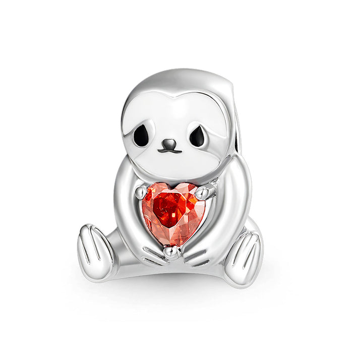 Wholesale Animal Hug Heart Series Cute Cartoon Robot Vampire Beaded Jewelry DIY Accessories JDC-BDS-WanBJ002