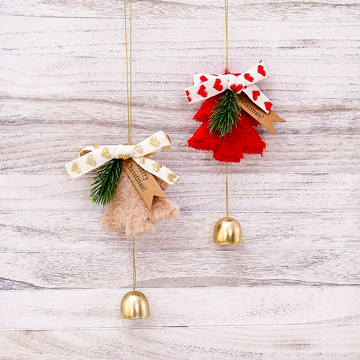 Wholesale Christmas Tree Bell Pendant Hanging Bell Door Bell Hanging Decoration Christmas Car Hanging Wind Bell Gift Christmas Decoration