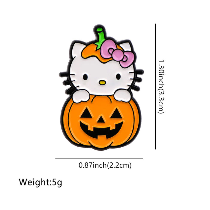 Wholesale Cartoon   Cat Rabbit Brooch Badge Clothing Backpack Decoration Alloy