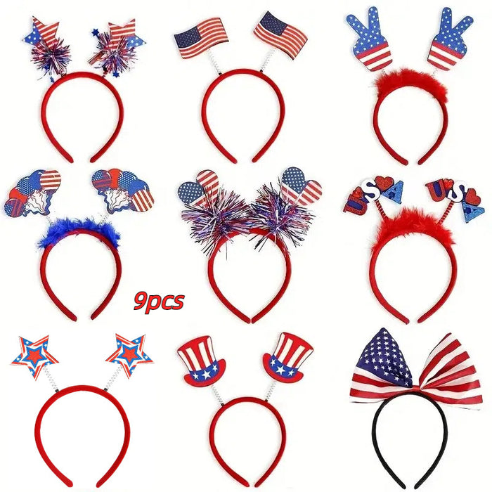 Wholesale Set, Independence Day headband, glasses, National Day parade performance props