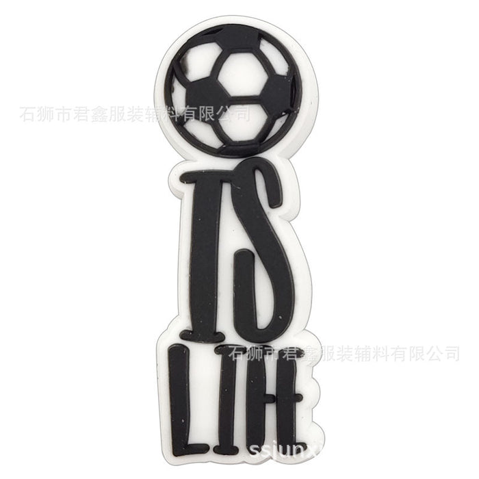 Wholesale 50pcs Football team standard Jersey Shoes Charms