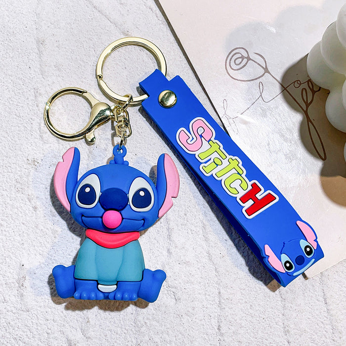Wholesale cute doll  soft rubber pvc car key chain