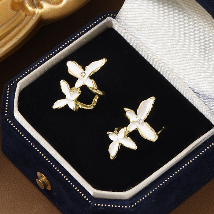 Wholesale double butterfly earrings Joker earrings live explosions