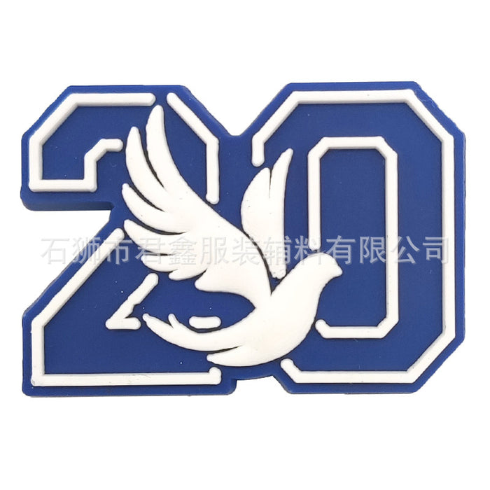 Wholesale 50pcs  blue community organization slippers hole shoes accessories