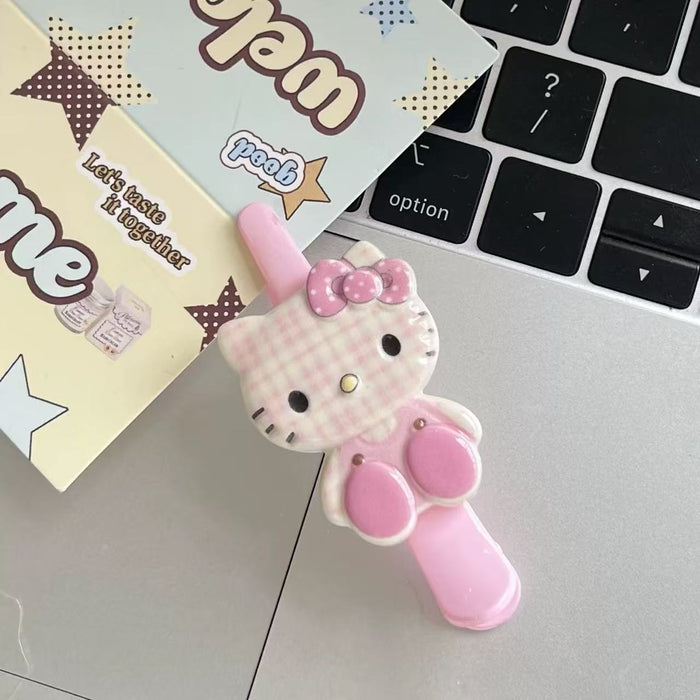 Wholesale Cartoon Plaid Cute Long Billed Duck Clip
