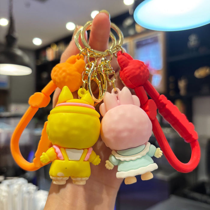 Wholesale Cute little sheep keychain backpack charm