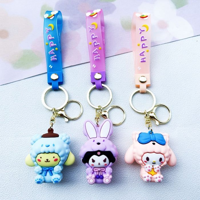 Wholesale PVC Cartoon Doll Keychain JDC-KC-WuYi216