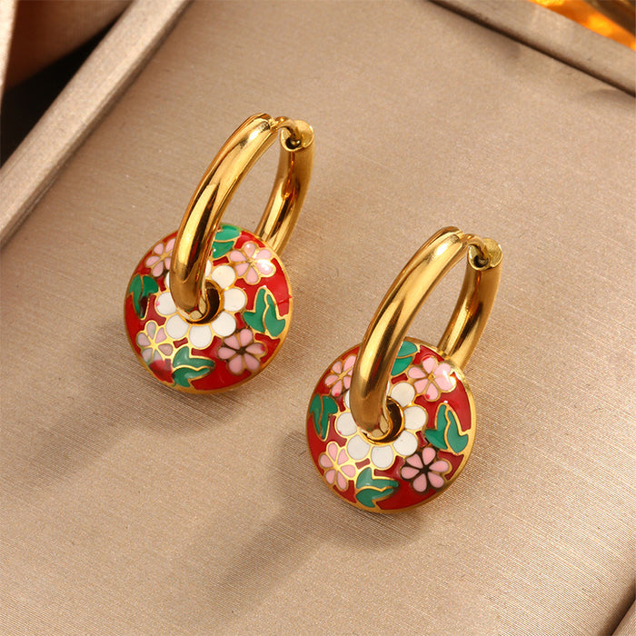 Wholesale Love Flower Pearl Earrings JDC-ES-WeiD002