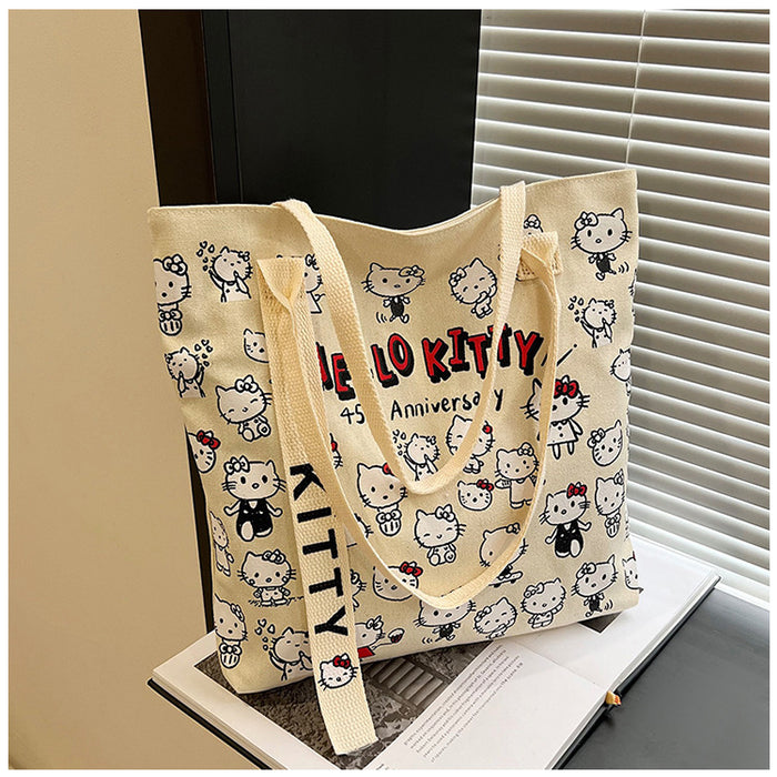 Wholesale Cartoon Canvas Bag Fashion Bag  Handbag Cute Commuter All-match Shoulder Large Capacity Tote