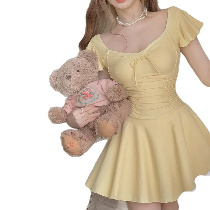 Wholesale New high-end one-piece hot spring skirt swimsuit