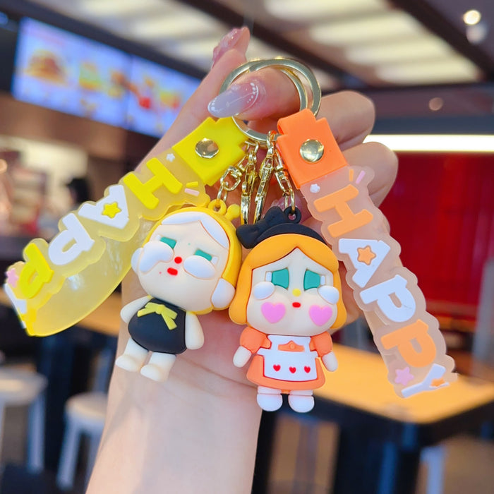 Wholesale Cute 3D  Pendant Keychain for Couples