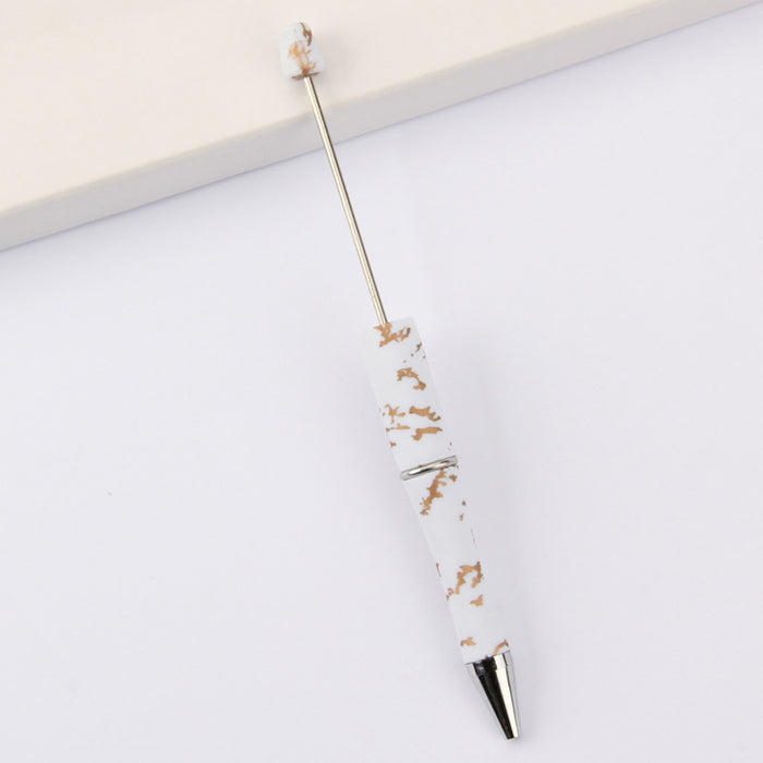 Wholesale DIY Beadable Pens  Cow Leopard Print  DIY for Beaded Plastic Pen JDC-PN-JinBN001