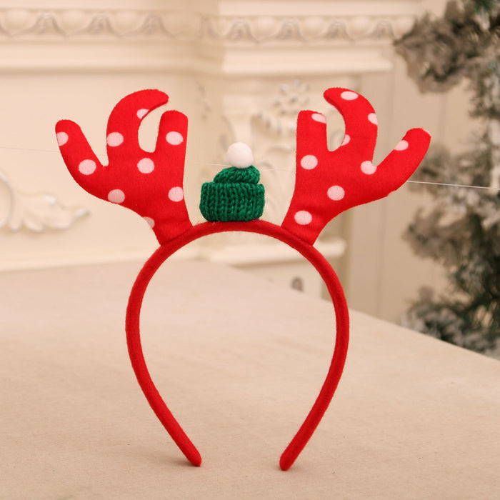 Wholesale Cartoon Christmas head buckle head hoop Christmas decorations party gifts Christmas antlers