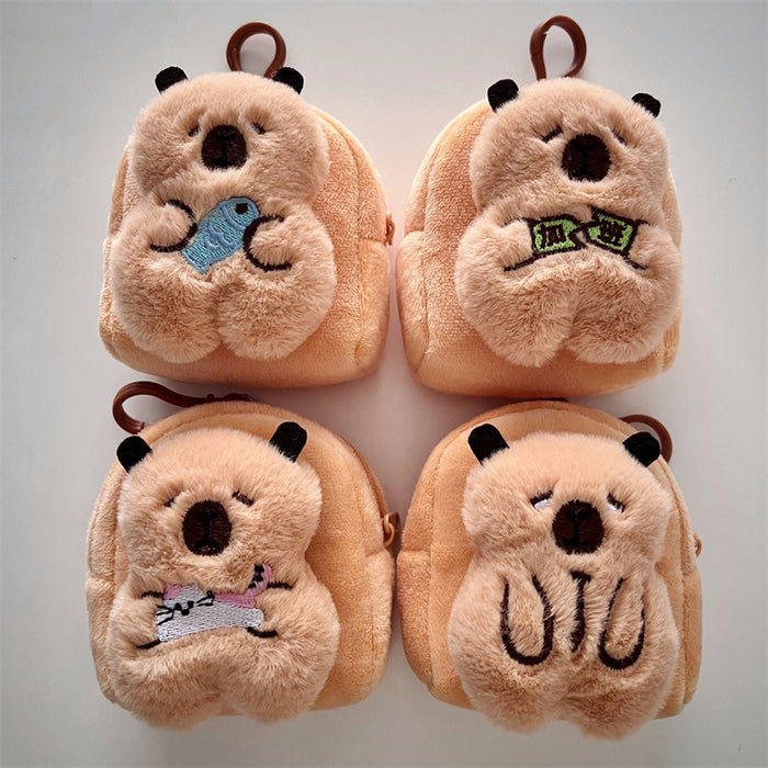 Wholesale Cute cartoon plush portable mini wallet