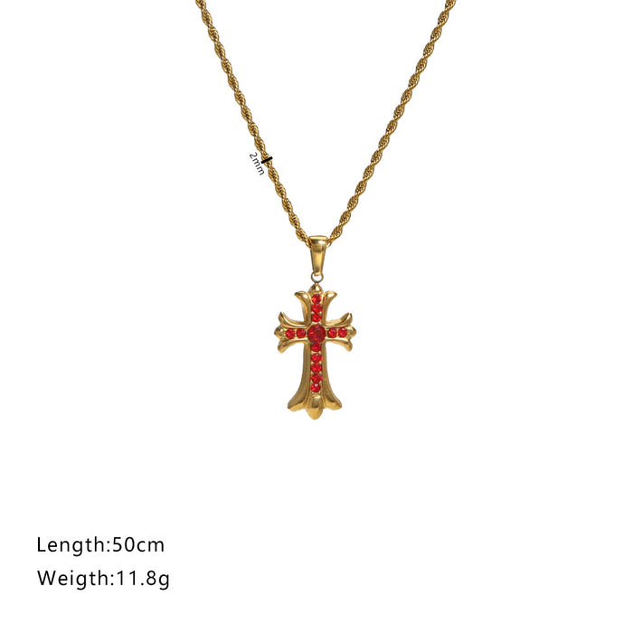 Wholesale Twisted-Chain Necklace with Cross Necklaces