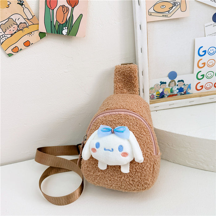 Wholesale Cute cartoon plush toy doll shoulder bags for kids