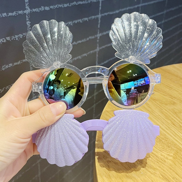 Wholesale Children's sunglasses, UV resistant, cute flip up glasses, personalized sunglasses, sun protection