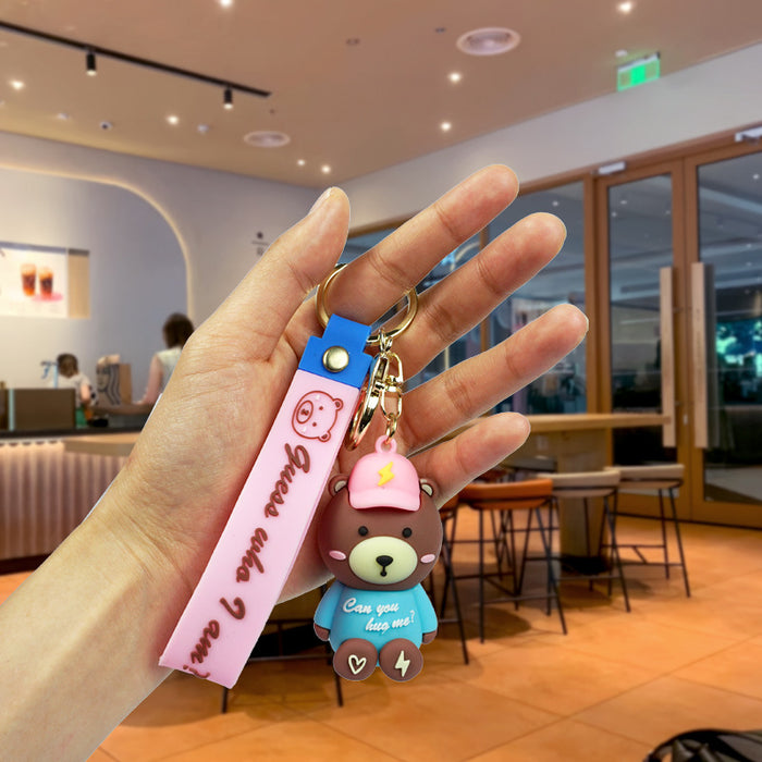 Wholesale Rubber Cartoon Doll Keychain JDC-KC-Yexiang017