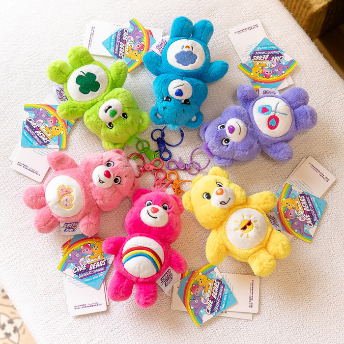 Wholesale Plush Doll Rainbow Love Little Bear Pendant JDC-FT-XiaoEn001