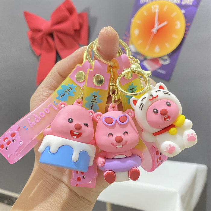 Wholesale PVC Cute Cartoon Doll Keychain JDC-KC-WuYi062