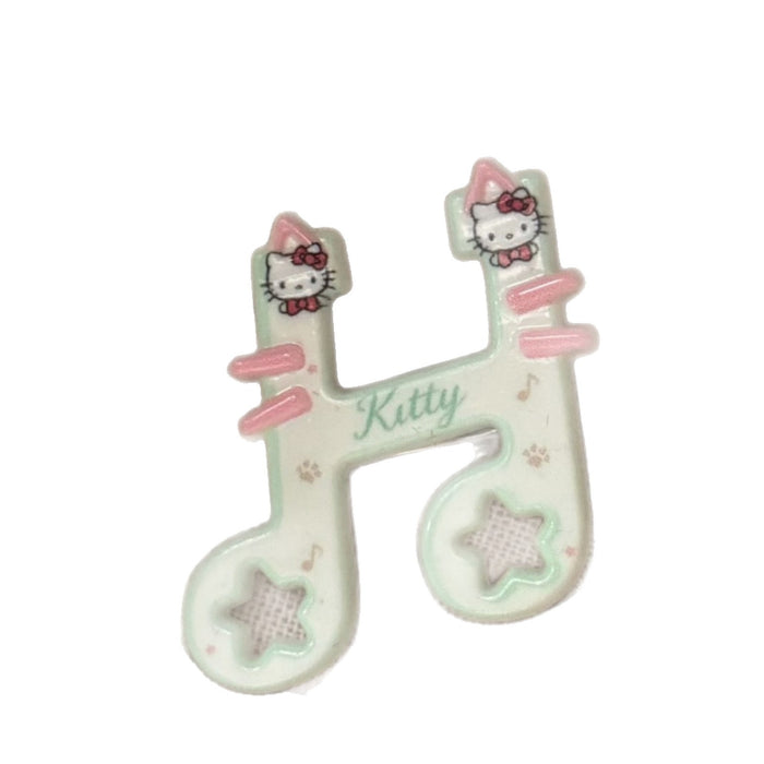 Wholesale Cat Music Note Duckbill Hair Clips For Girls Cute Pink Resin Hair Accessory Trendy Fashion Gift