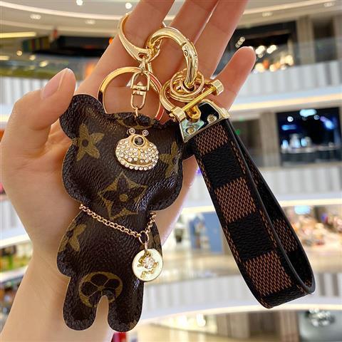 Wholesale PU Bear Keychain JDC-KC-ZhengY001