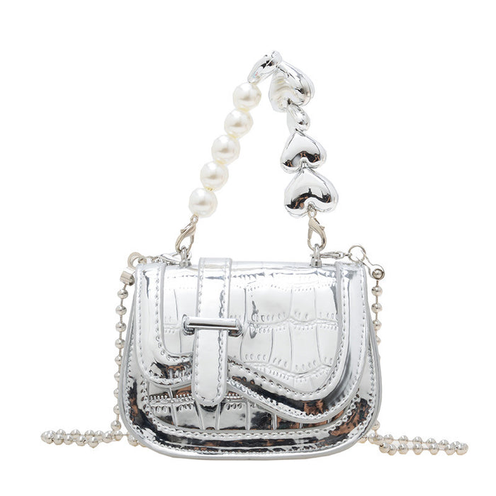 Wholesale Pu Pearl Handheld Mini Bag for Girls JDC-SD-YuanDuo093