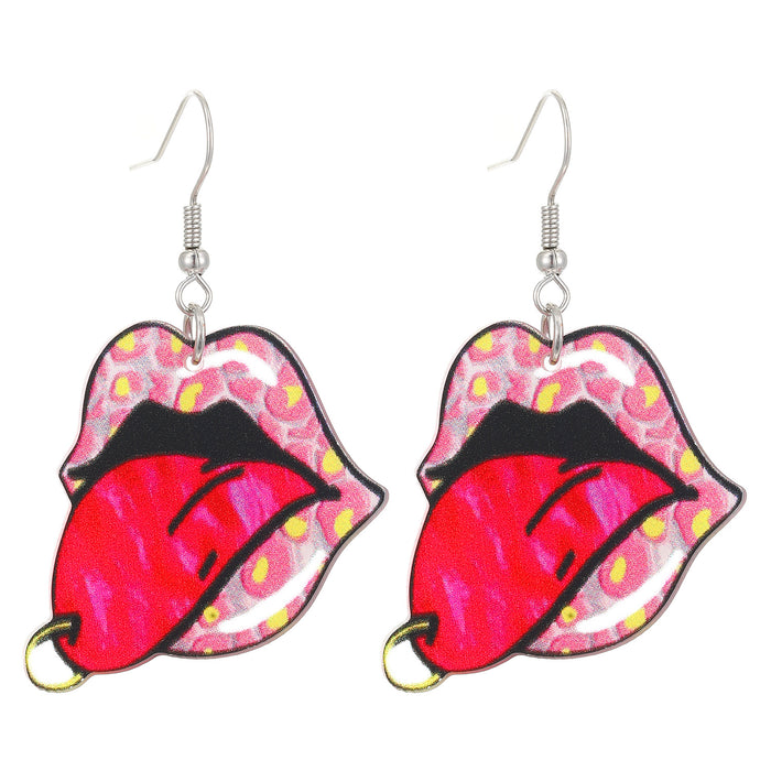 Wholesale  Cherry Skull Lonely Frog Acrylic Cartoon Earrings Earrings Jewelry