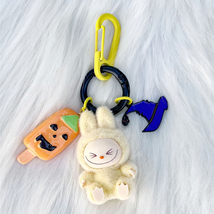 Wholesale  Flocked Mini Toys Cute Gifts Baby-Free Keychain Cartoon Bag Car Key Pendant Decoration