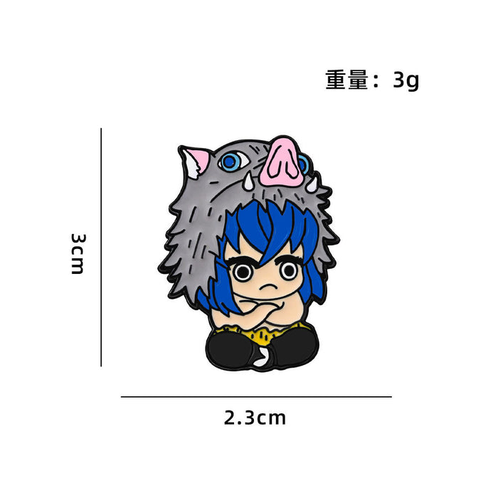 Wholesale Anime surrounding badge metal zinc alloy oil drop cute small gift brooch