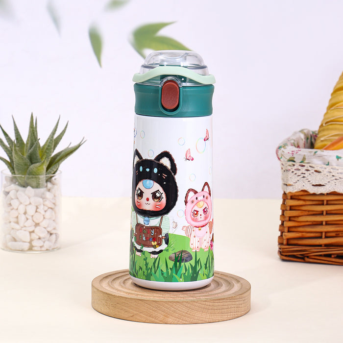 Wholesale Children' s cute bunny thermos stainless steel portable drinking water cup