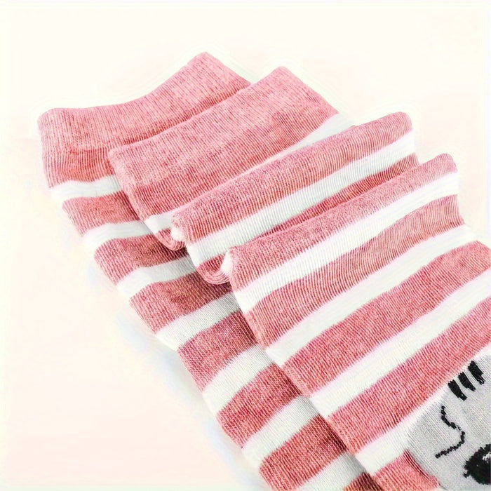 Wholesale Cute Cat Trendy Socks Cartoon Three-Dimensional Ear Mid-Calf Socks Women' s Fun Mid-Calf Socks Trendy Mid-Calf