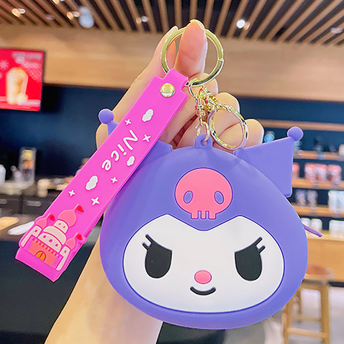 Wholesale Cartoon Silicone Coin Purse Keychain JDC-KC-KuM013