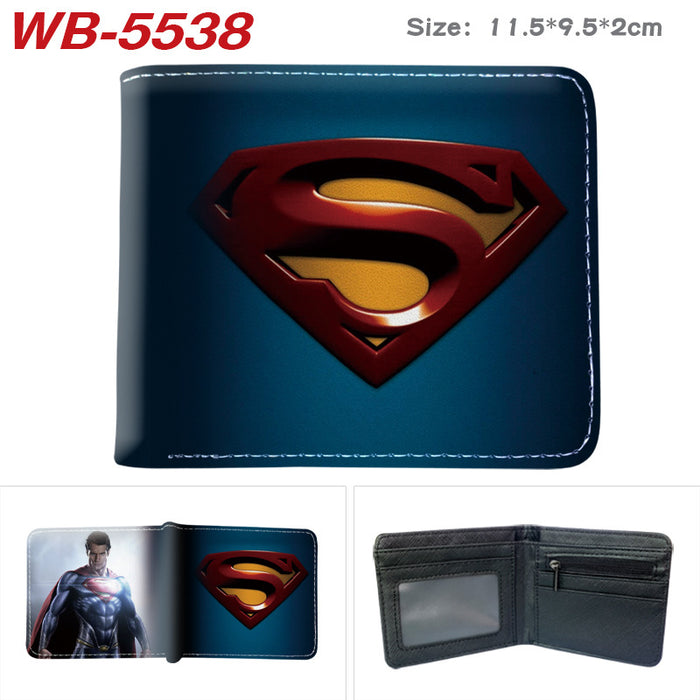Wholesale PU Leather Anime Superhero Cartoon Bifold Wallet Stylish Everyday Gift For Students