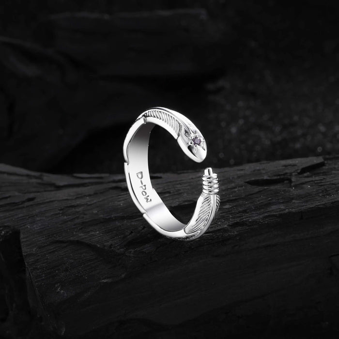 Wholesale Creative retro niche open ring with diamond inlay, vintage ring, personalized accessory